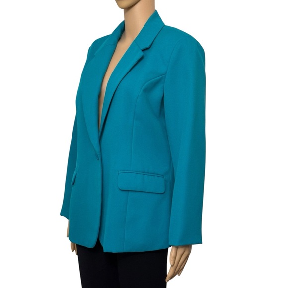 Blair Blaizer Coat Woman’s Size 10PT Two Pockets Blue - Picture 3 of 10